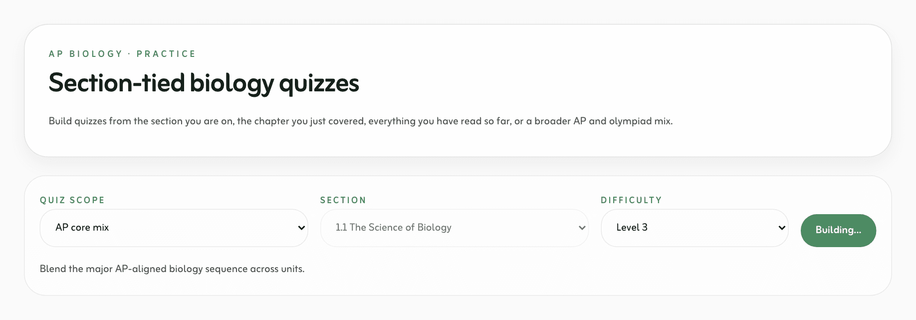 The Fynl Biology Bundle practice