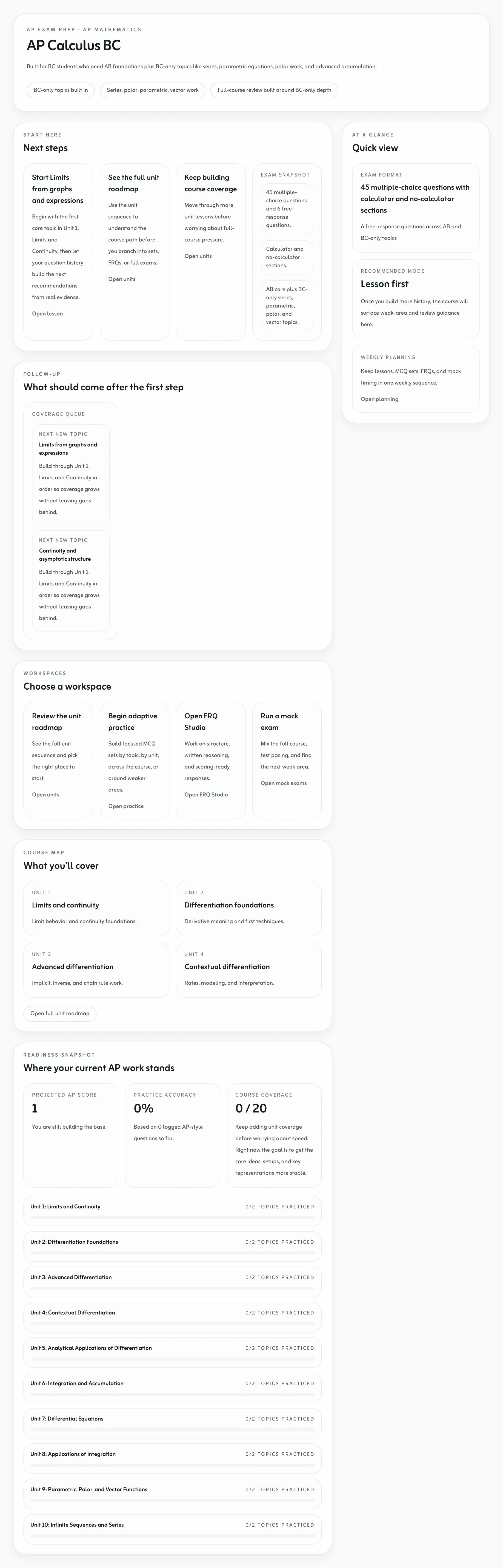 AP Calculus BC overview
