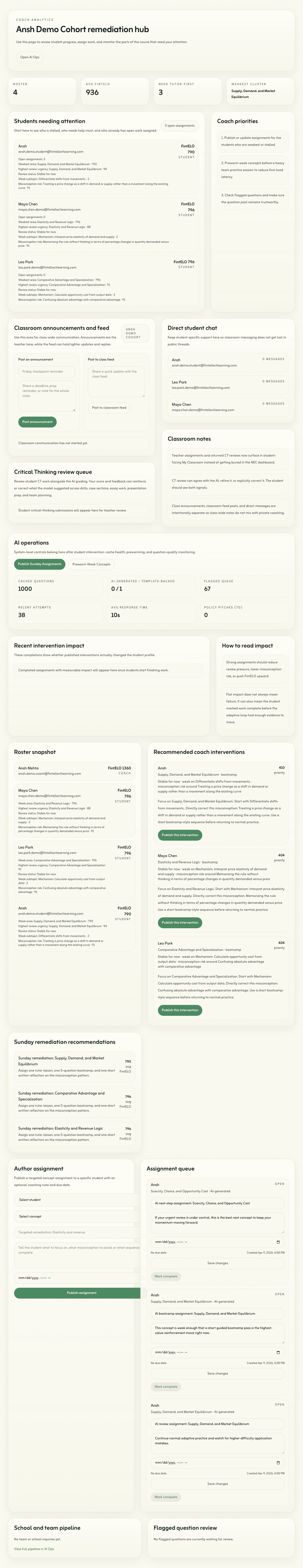 Coach analytics preview